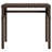 Ebern Designs Sun Lounger With Canopy And Table Brown Poly Rattan-47372379