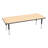 Adjustable Height Rectangular Preschool Classroom Activity Table with Casters-50509290-50509292-50509295