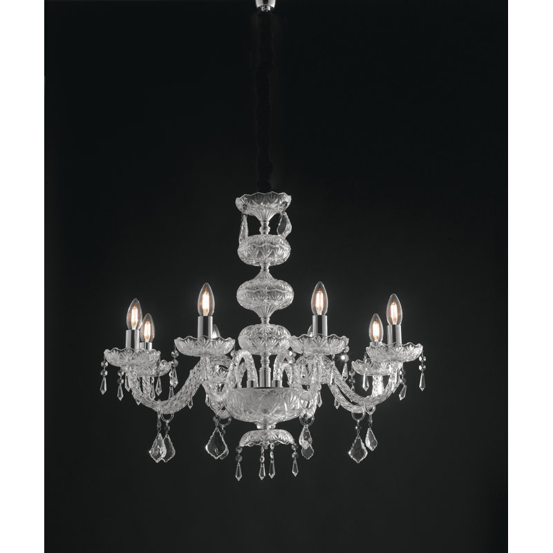 Greyson 8 - Light Candle Style Chandelier