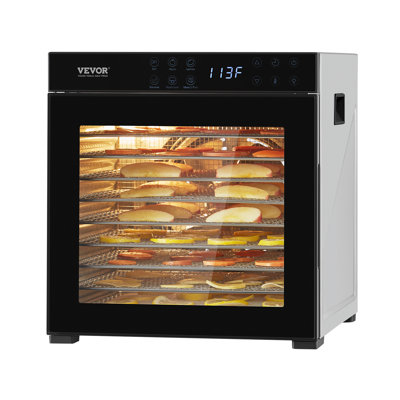 Séchoir à fruits en acier inoxydable 1000 W à 10 plateaux