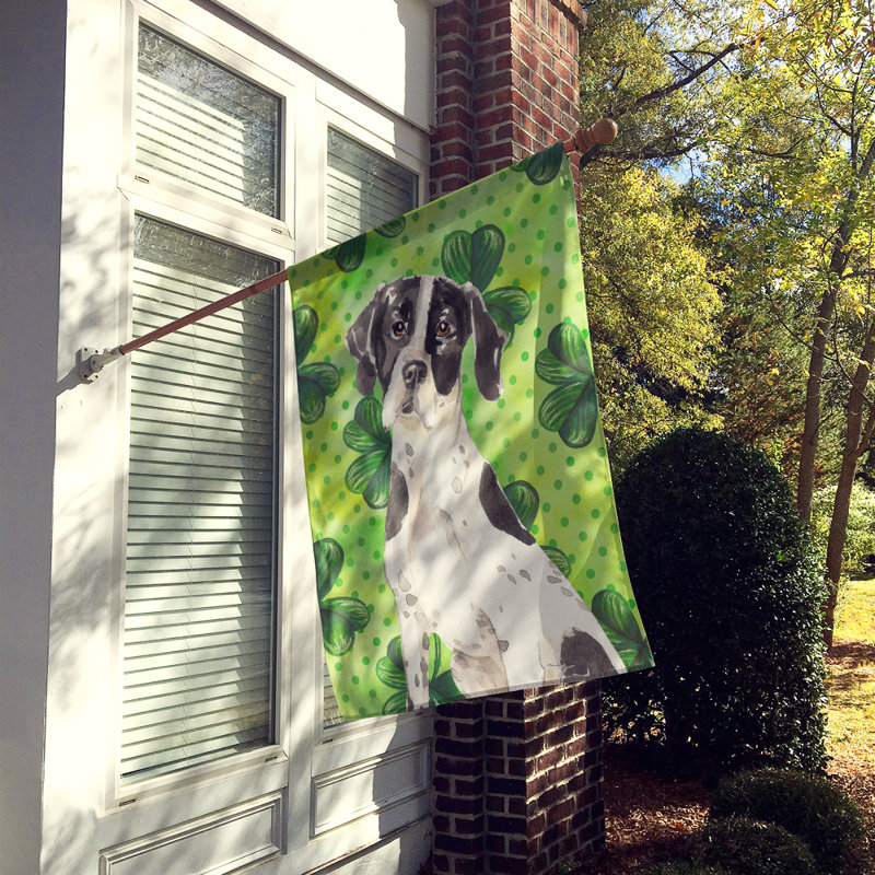 40 x 28 po en polyester à 2 côtés de la st patrick drapeau maison, Pointer anglais