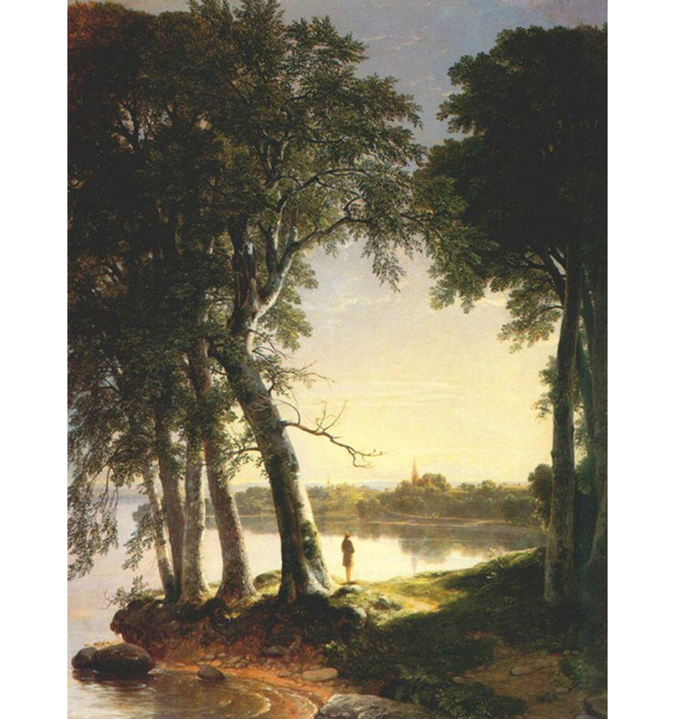 Tôt le matin au printemps froid, 1850, H 18 po x l 14 po