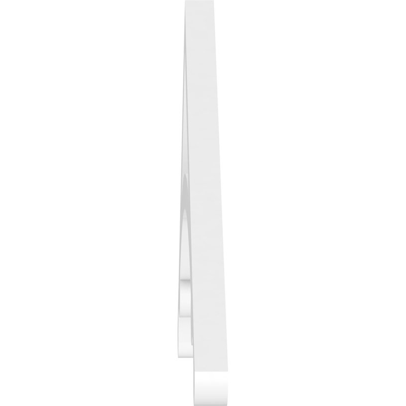 Pignon en PVC de qualité architecturale Legacy, H 12 po x l 48 po x P 1 po, 6 / 12