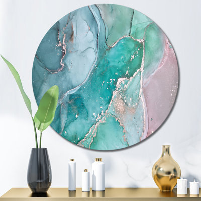 " Turquoise Abstract Marble "