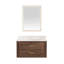 Ensemble de meuble-lavabo mural simple 36 po avec plateau en quartz Calacatta et miroir Cristo-1967144607