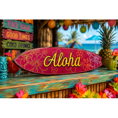Aloha Danny Decorative Hawaiian Surfboard