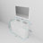 Dukes 48 in W x 22 in D Double Bath Vanity and 46 in Mirror-74091825