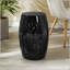 Table d'appoint solaire avec lumière solaire intégrée - noir, motif de fleurs la nuit-129458330