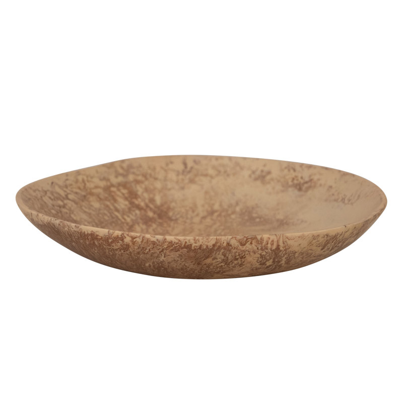 Bol rond en résine marbrée