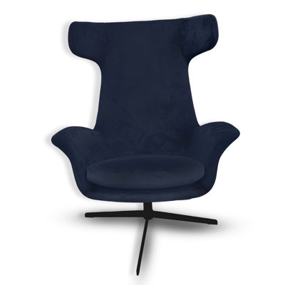 Alexandia Velvet Swivel Armchair