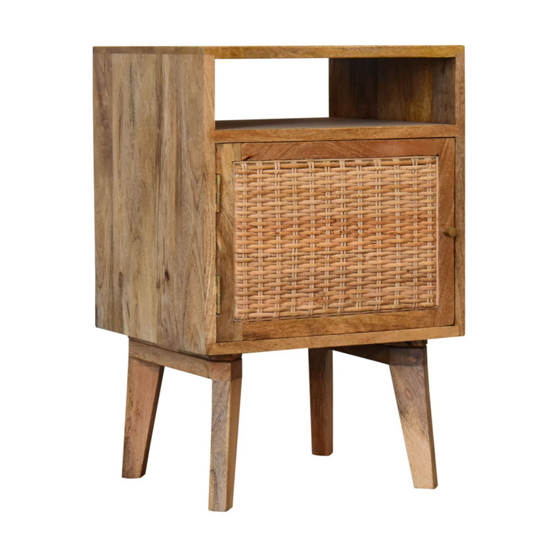 Nodaway 40cm W Solid Wood Bedside Table