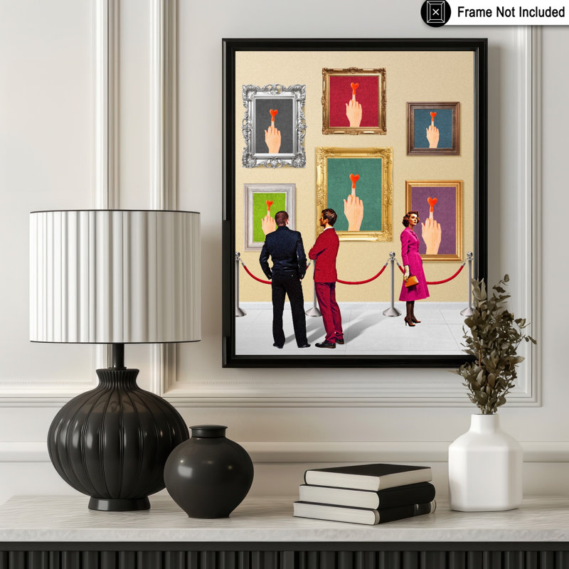 Doigts du milieu, Unframed, Poster, 16"H x 20"W