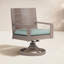 Laguna Swivel Patio Dining Armchair with Cushion-98128060