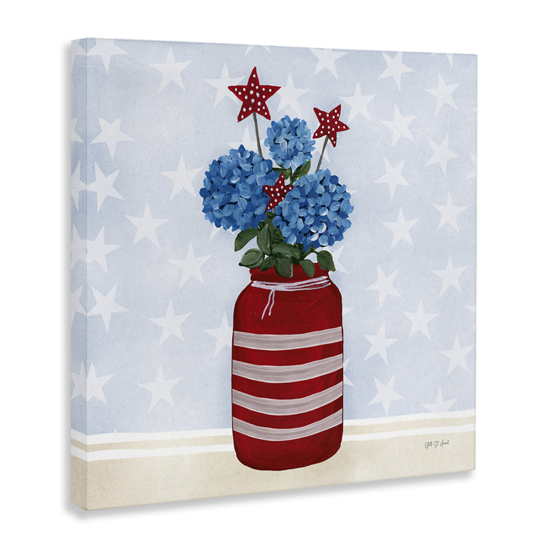  «Summer Stars Bouquet», art mural sur toile par Yvette St. Amant, H 36 po x l 36 po