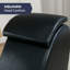 Chaise longue incurvée courbée en similicuir et ergonomique avec housse amovible et lavable, noir-1326238852