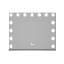 Miroir de coiffeuse Hollywood Aurora avec 15 lumières DEL givrées et gradateur-87819908
