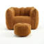 Fauteuil à billes souple avec mousse haute résilience, canapé carré confortable avec repose-pieds-1662795276