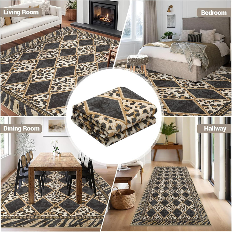 Tapis de couloir Leopard, Tapis de couloir 2 pi x 10 pi