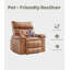 Fauteuil inclinable large 41,7 po, grand fauteuil inclinable manuel en similicuir-1532154636