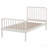White Wood Twin Open Frame Bed