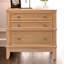 Table d'appoint 3 tiroirs, noisette 3 tiroirs