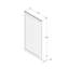 181.5cm H x 91.4cm W Golden Brown Wood Gate