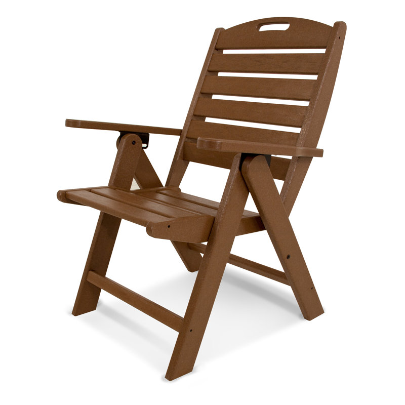 Chaise haute POLYWOOD, Teck foncé