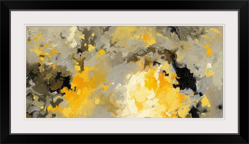 « star cloud » par shirley novak, reproduction d’art, H 22 po x l 38 po x p 1 po, Cadre noir