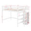 Lit mezzanine double avec garde-robe de rangement-389097636