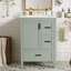 Meuble-lavabo moderne avec lavabo en céramique, porte à fermeture douce, tablette de porte double couche et 3 tiroirs-944290313
