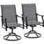 5-Piece Outdoor Patio Dining Set with 360° Swivel Chairs and Round Table-1980311437-1980311433