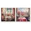 Beautiful Table View Of New York - Assortiment de bouquets carrés assortis, ensemble de 2-1702445565-1702445562