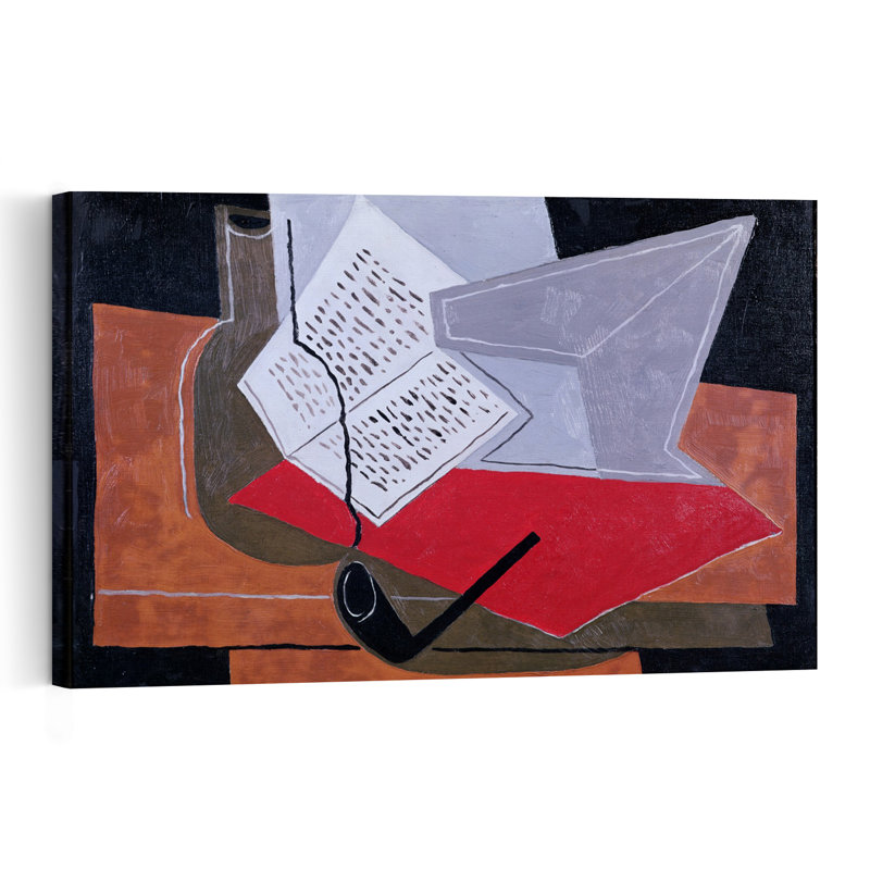 Bol et livre - Impression d'art mural contemporain abstrait, 24" H x 36" W