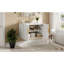 Meuble-lavabo de salle de bain vintage 30 po avec lavabo en céramique, lavabo simple en céramique à 3 trous, meuble-lavabo avec 2 portes à fermeture douce-885752296