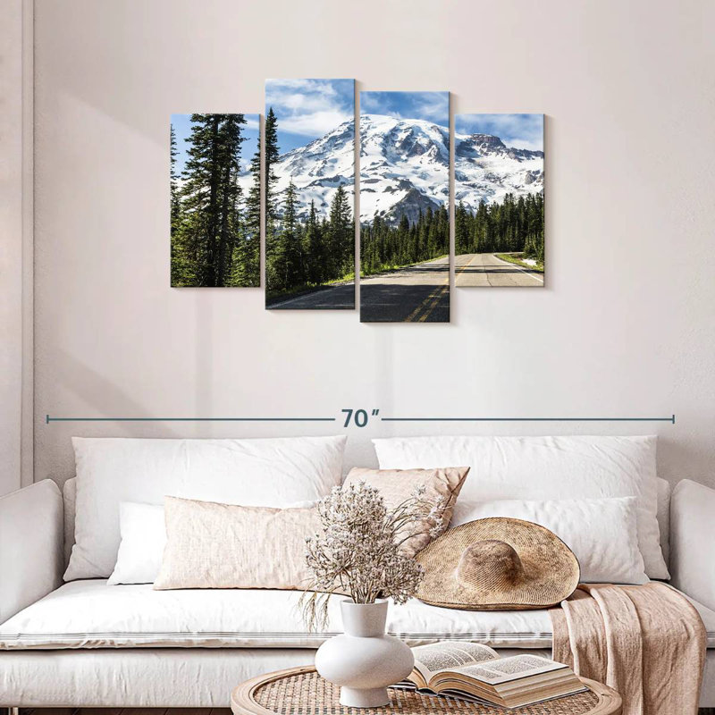 Mehar Road To Mount Rainier, H 27 po x l 43 po