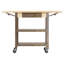 Cucina Elegante Kitchen Cart with Wood Top-19003837