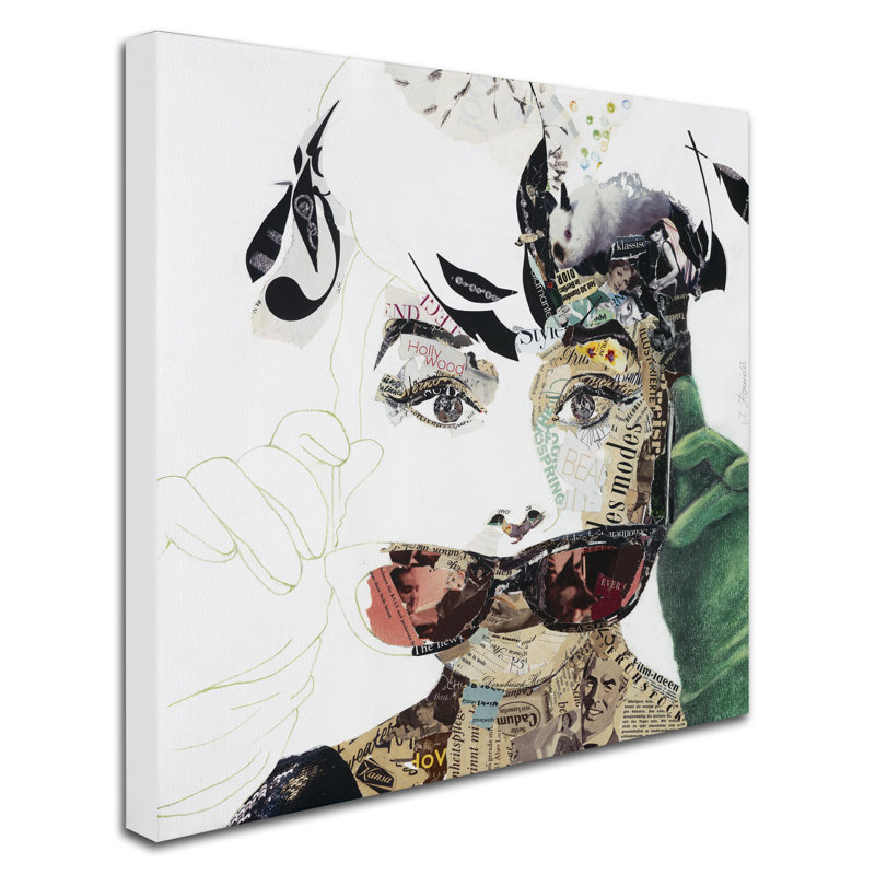 "Audrey" par Ines Kouidis, H 14 po x l 14 po x P 2 po