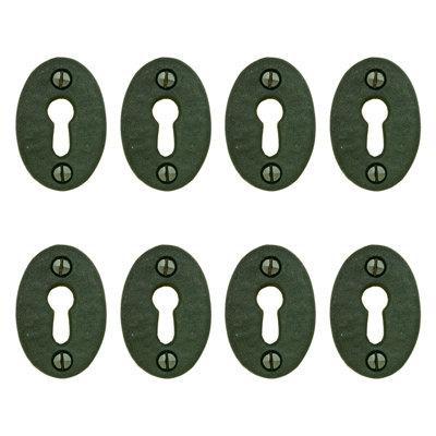 Wrought Iron Keyhole Cover Escutcheon Replacement Door Accessory