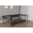 Corner Bed Frame With Bookcase And 2 Underbed Storage Drawers, Modern Reversible Daybed With Led Light And Charging Station-1144669618-1149995682