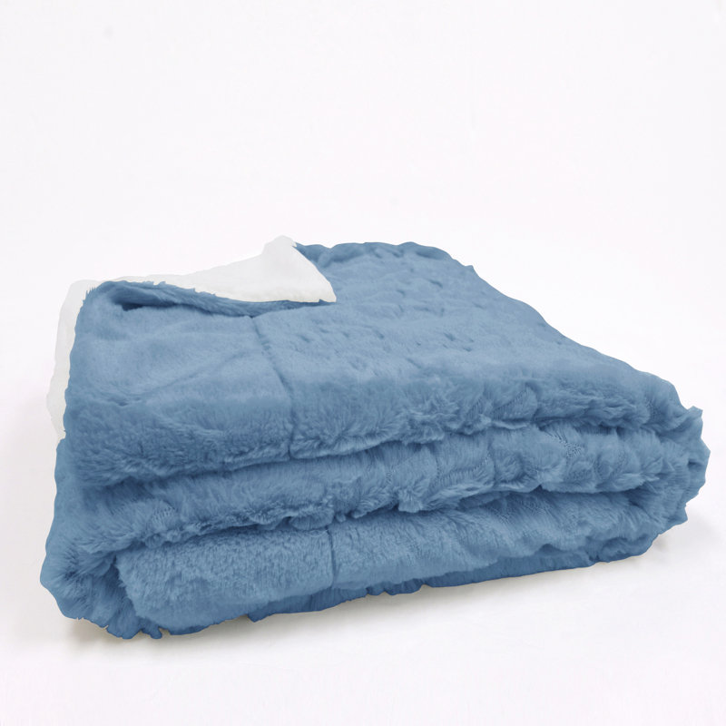 Throw Blanket, 127cm W x 152.4cm L, Blue