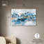 "Ocean Foil II", art mural bleu et doré par Art Remedy, prêt à être accroché, 45 x 30-1808215170-1808215180