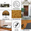 Tapis d'entrée noir Sweet Home 30 x 10 po Sweet Home