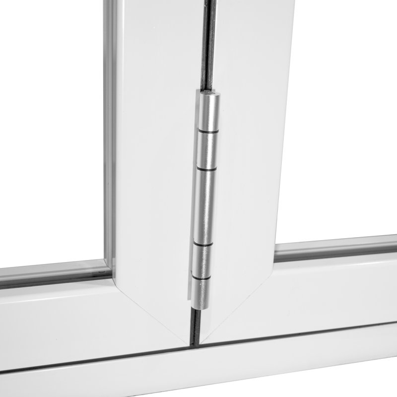 White Aluminum 144" x 80" 5-Panel Folding Door