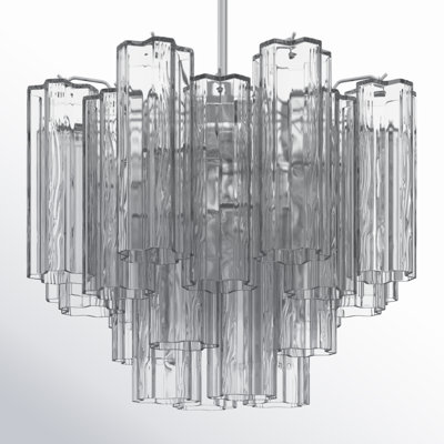 Arras Metal Dimmable Tiered Chandelier