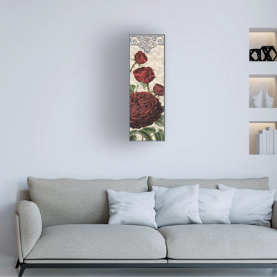 Art mural sur toile tendue - Gail Fraser, "par n'importe quel autre nom - panneau vertical", pour décoration de salon, de chambre à coucher ou de bureau - 6 x 19