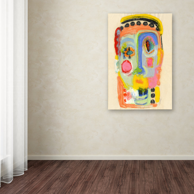 Colorful Abstract Canvas Art with Hidden Frame, 30" x 47"
