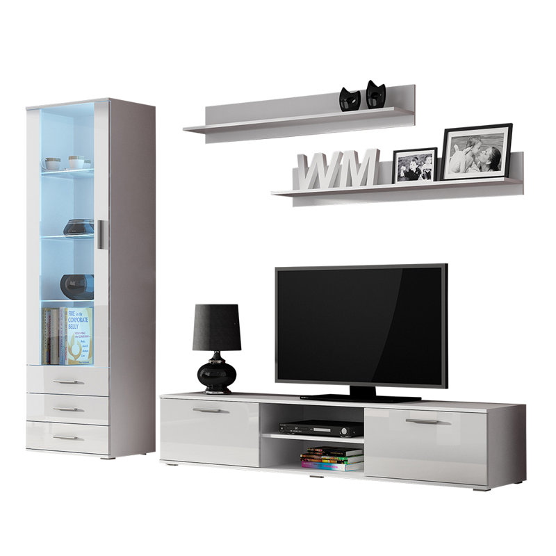 Bilek Unfinished TV Stand for TVs up to 32", White