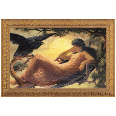 «The Night Raven Sings» par John Scott, reproduction d'art encadrée