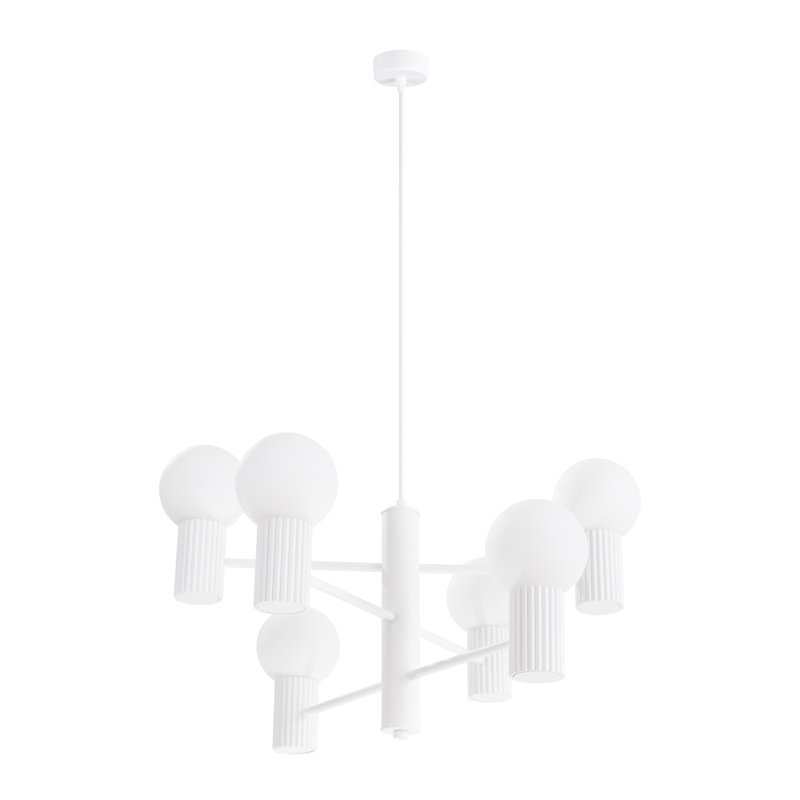 Wynnwood 6 - Light Chandelier, White