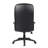Mala High Back Office Chair, Black Faux Leather, Spring Tilt Mechanism